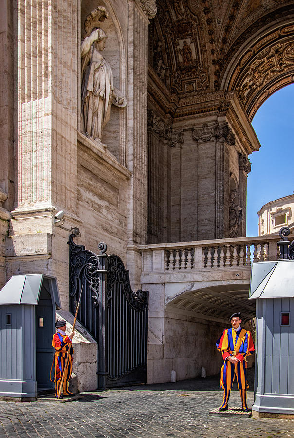 Swiss Guards at the Vatican Photograph by Carolyn Derstine