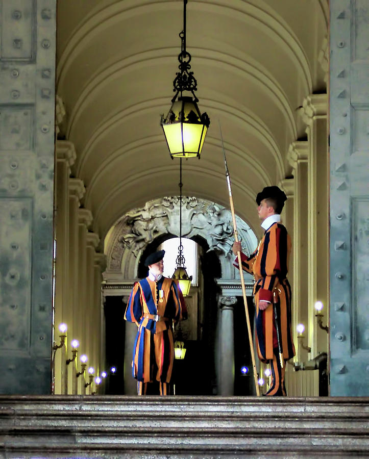 Swiss Guards, Vatican Photograph by Curt Rush