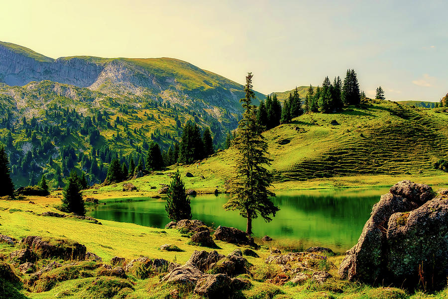 Swiss Mountain Lake Photograph by Mountain Dreams