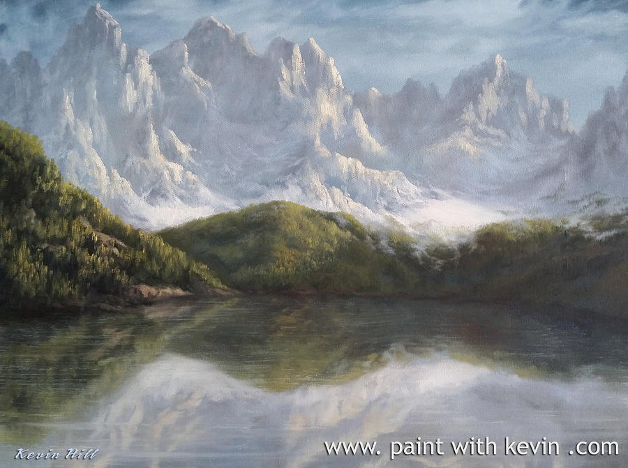 Nature Painting - Swiss Mountains by Kevin Hill