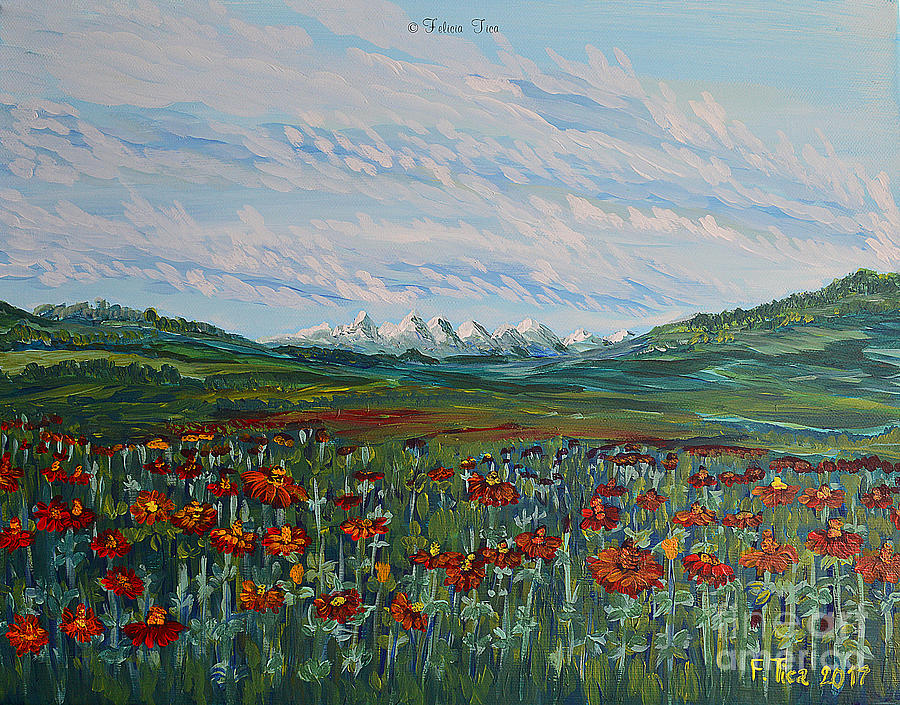 Swiss Summer Dream Painting by Felicia Tica