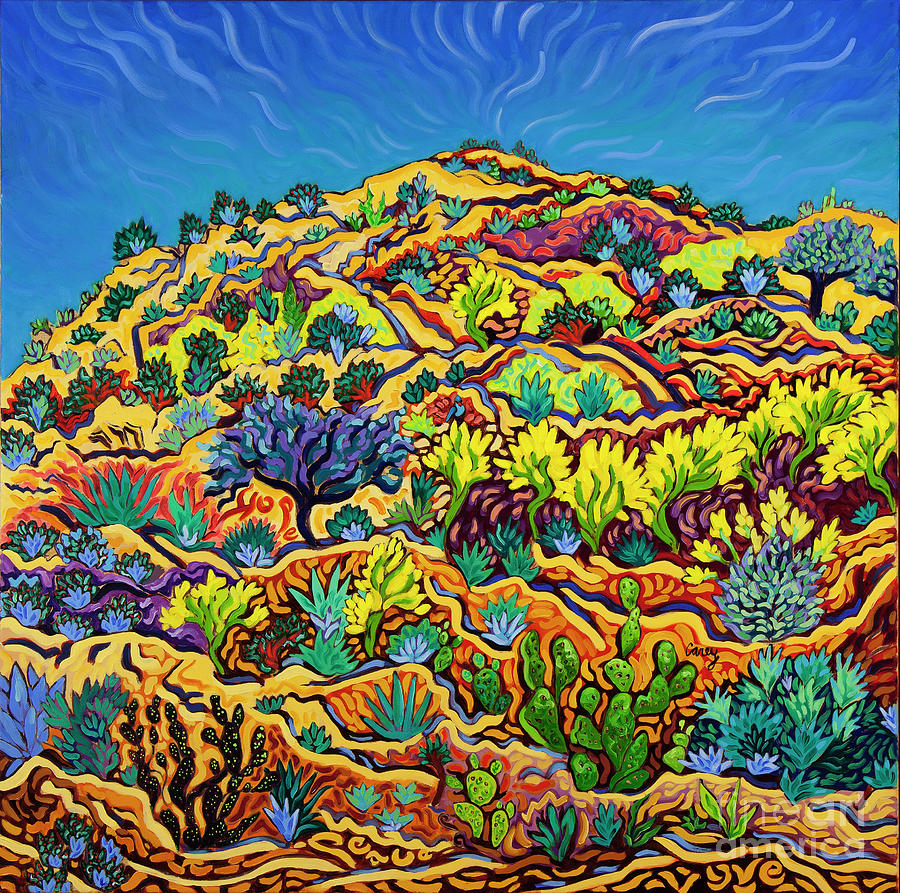 Switchbacks Painting by Cathy Carey