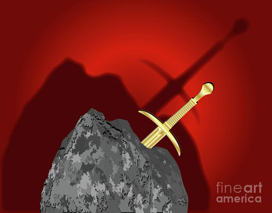 Crossed Swords Silhouette Digital Art by Bigalbaloo Stock - Pixels
