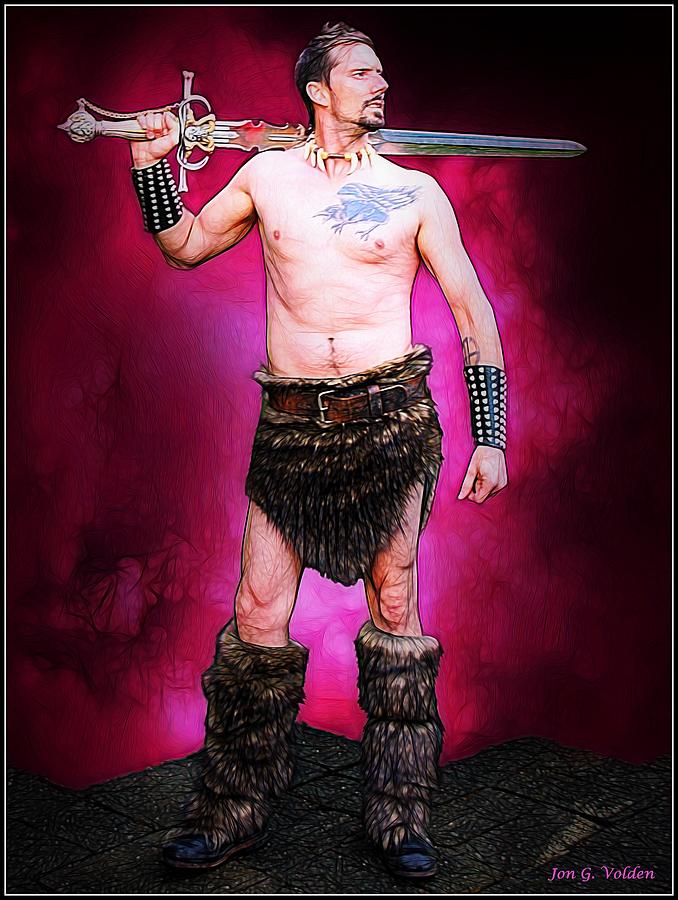 Sword Warrior Painting by Jon Volden