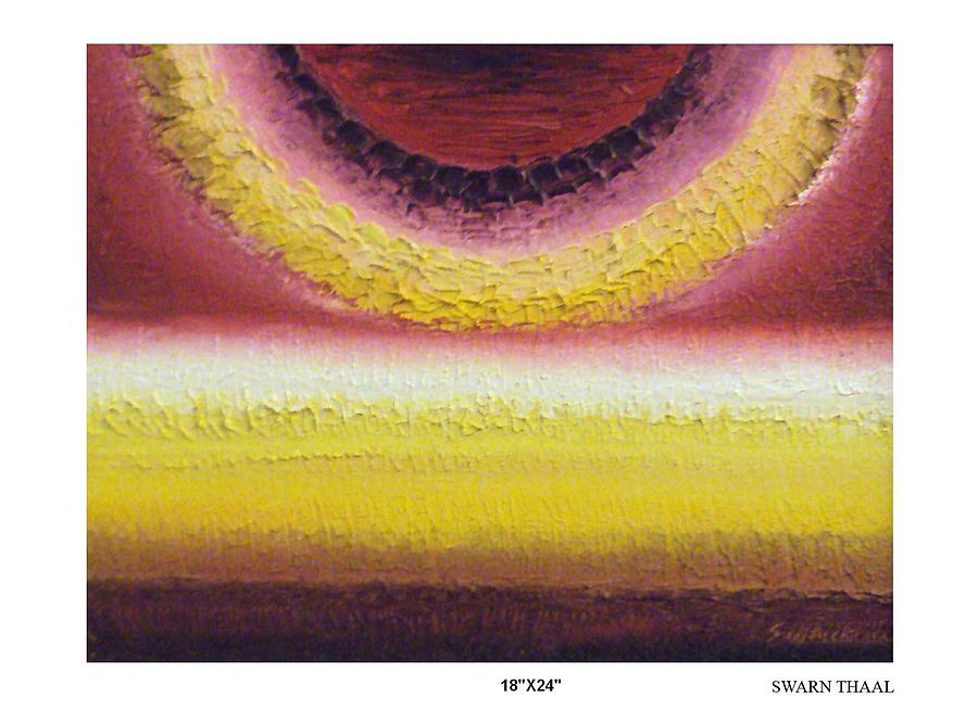 Nature Painting - Swran Thaal by Sunita Chitara Nature Painting - Swran Thaal by Sunita Chitara