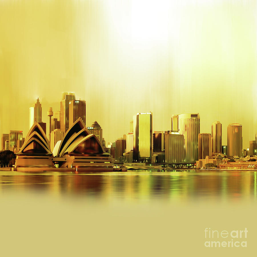 Sydney City Scape 0912 Painting by Gull G