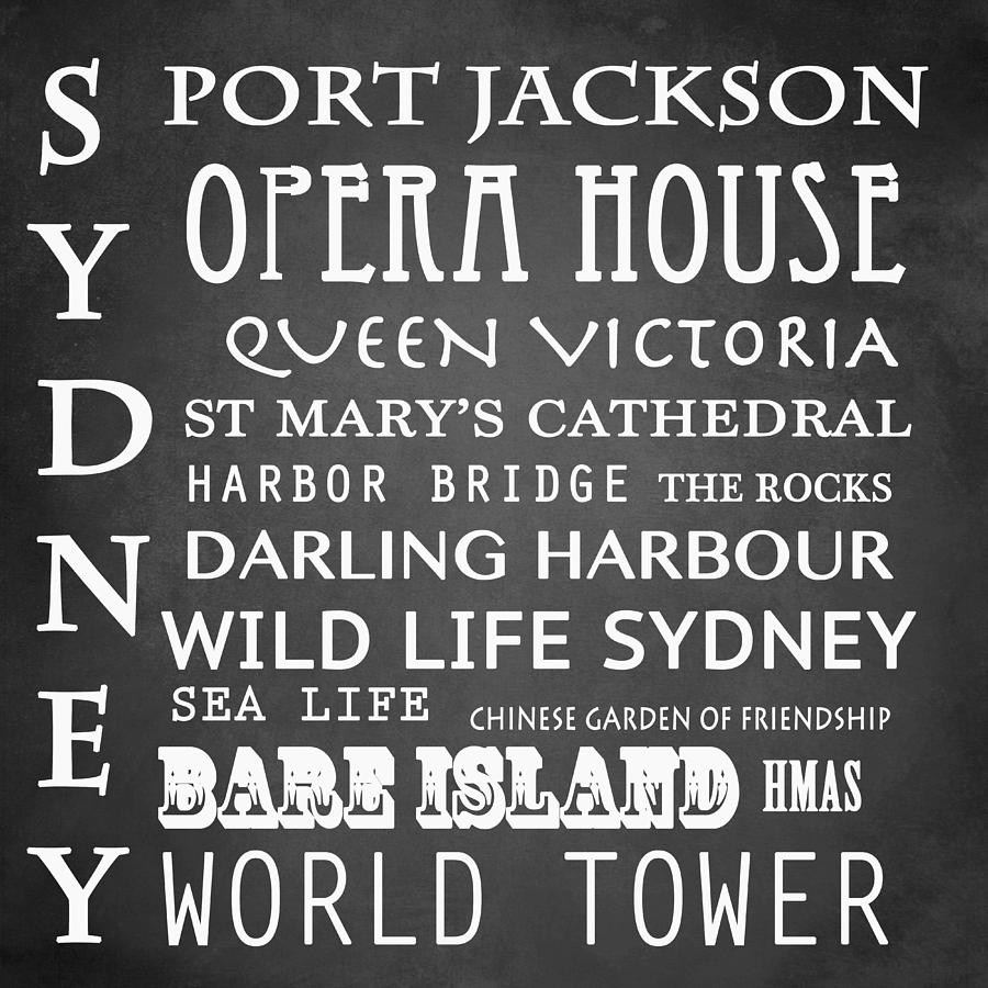 Sydney Famous Landmarks Digital Art by Patricia Lintner