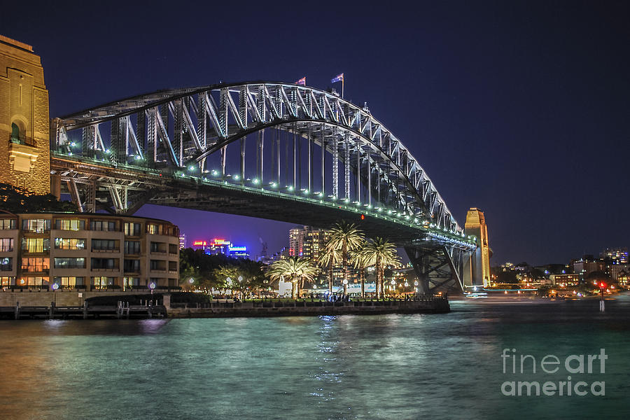 Sydney Harbor Bridge at Night by Ray Warren Sydney Harbor Bridge at Night by Ray Warren
