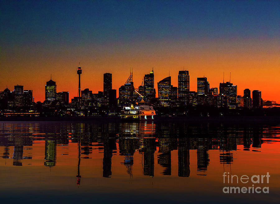 Sydney Harbour at sunset Photograph by Sheila Smart Fine Art Photography