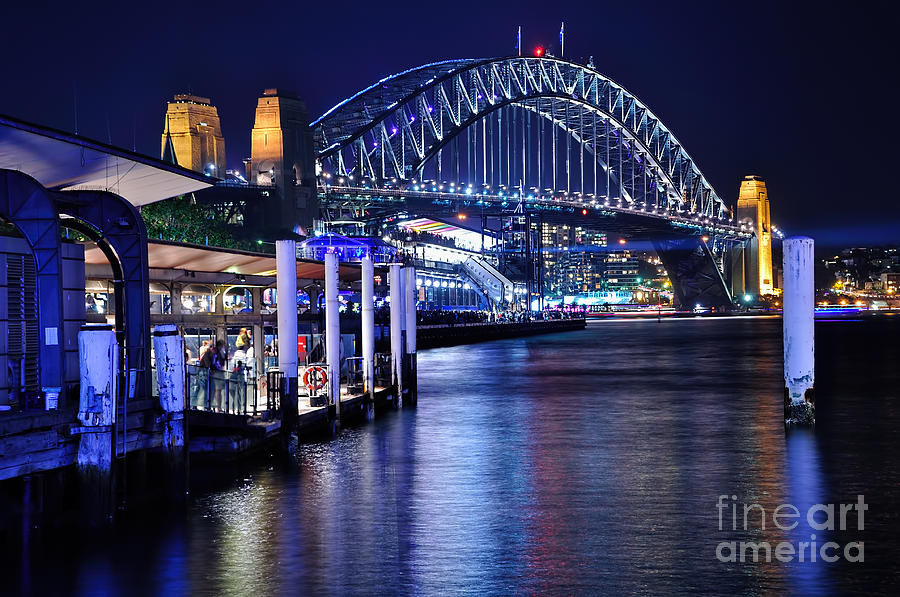 Architecture Photograph - Sydney Harbour Blue by Kaye Menner by Kaye Menner