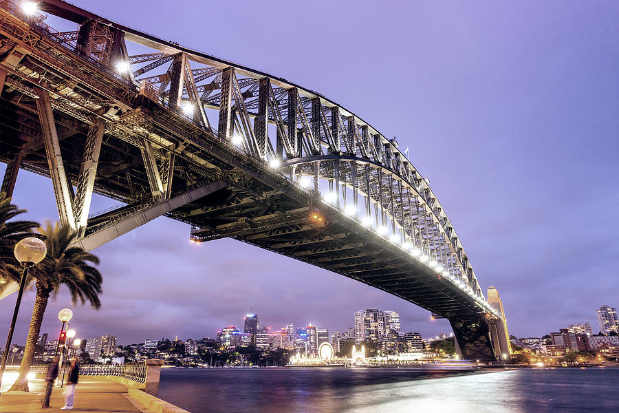 Sydney Harbour Bridge at night Photograph by Giovanni Gagliardi | Fine ...