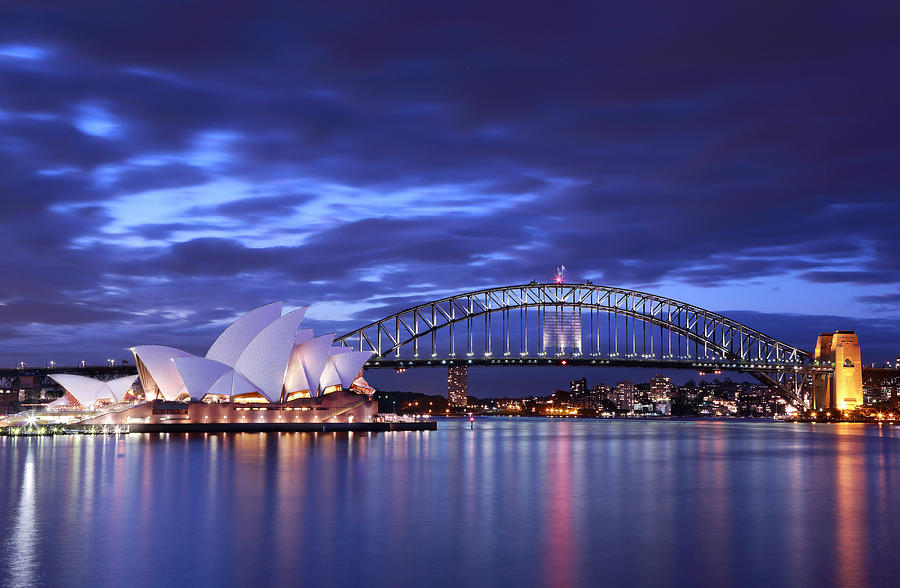 Device Digital Art - Sydney Harbour Bridge by Super Lovely