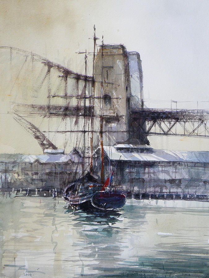 Sydney Harbour  Painting by Tony Belobrajdic
