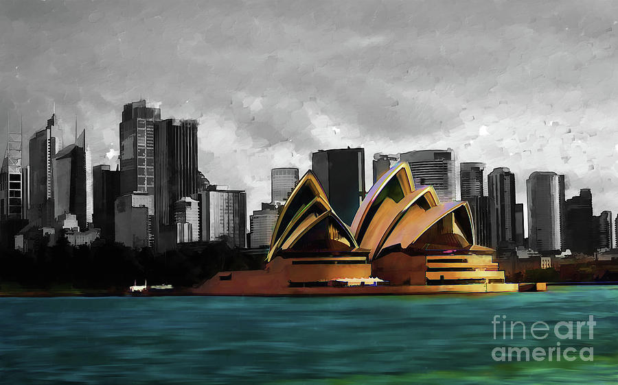 Sydney Opera House 01 Painting by Gull G