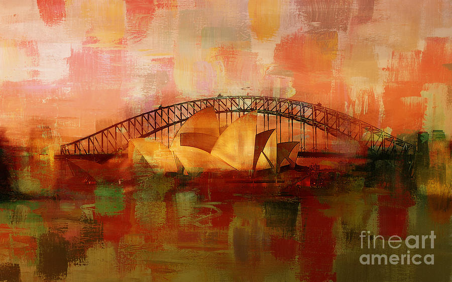 Sydney Opera House 09 Painting by Gull G