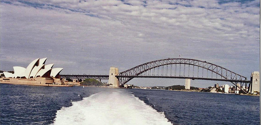 Sydney Opera House And Harbor Bridge-1995 Photograph by Jay Milo