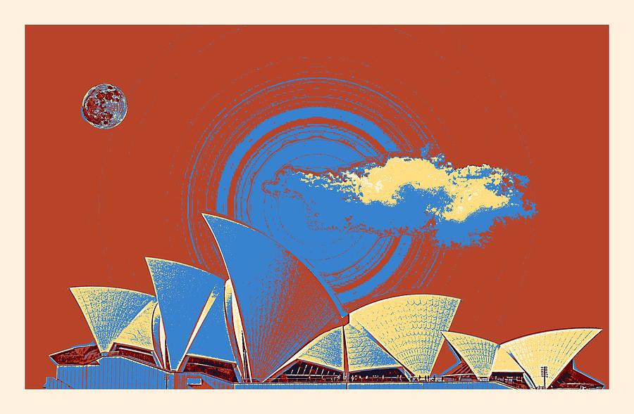 Sydney Opera House by Adam Asar 9 Painting by Celestial Images