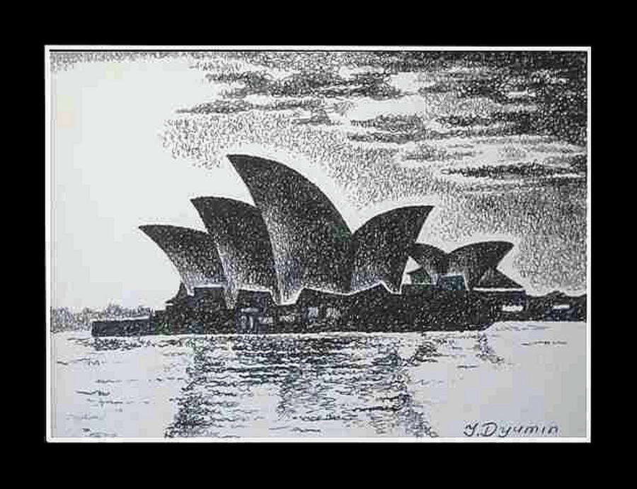 View Of The Sydney Opera House, Australia. Vector Freehand Pencil Sketch.  Royalty Free SVG, Cliparts, Vectors, and Stock Illustration. Image 51834385.