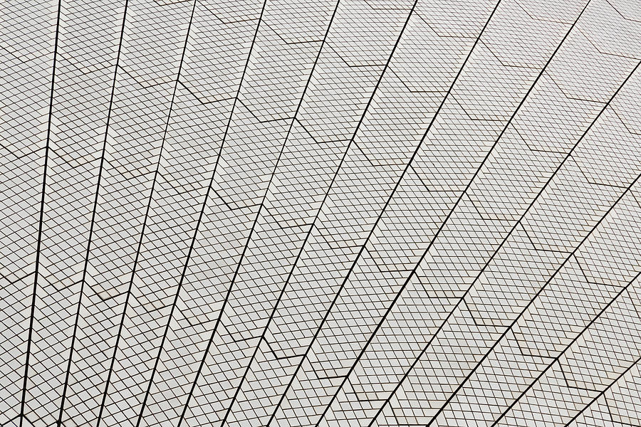 Sydney Opera House Tiles Photograph by John Daly