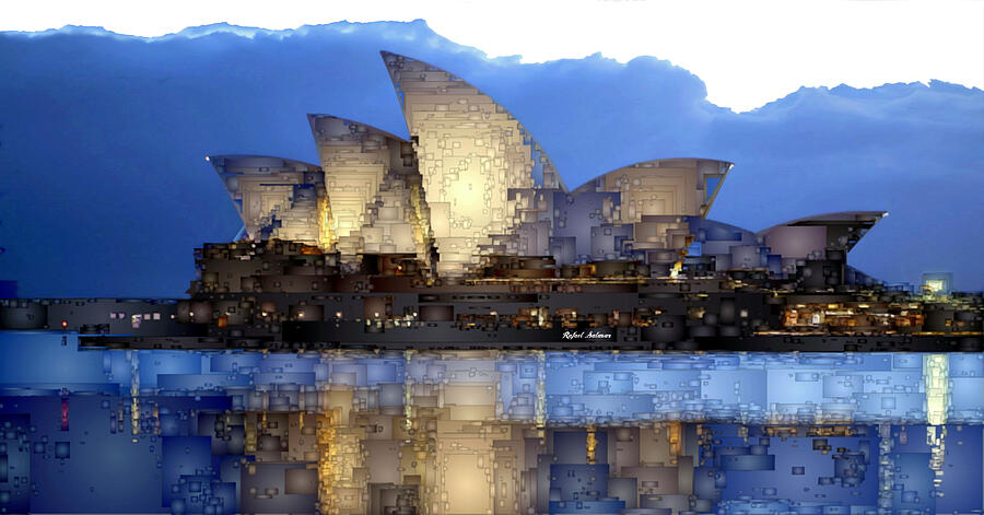 Sydney Opera in Australia Digital Art by Rafael Salazar