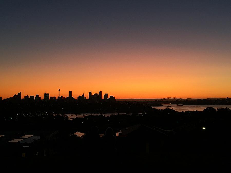 Sunset Photograph - Sydney Skyline by Scarlett Bieri