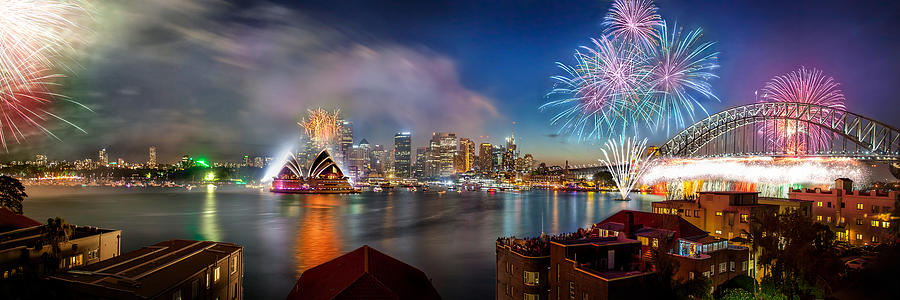 Sydney Skyline Photograph - Sydney Sparkles by Az Jackson