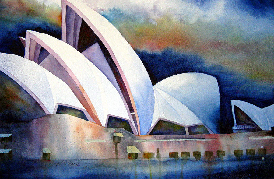 Architecture Painting - Sydneys Jewel by Karen Stark