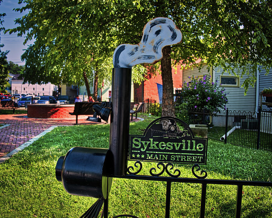 Sykesville Main St Sign Photograph by Mark Dodd