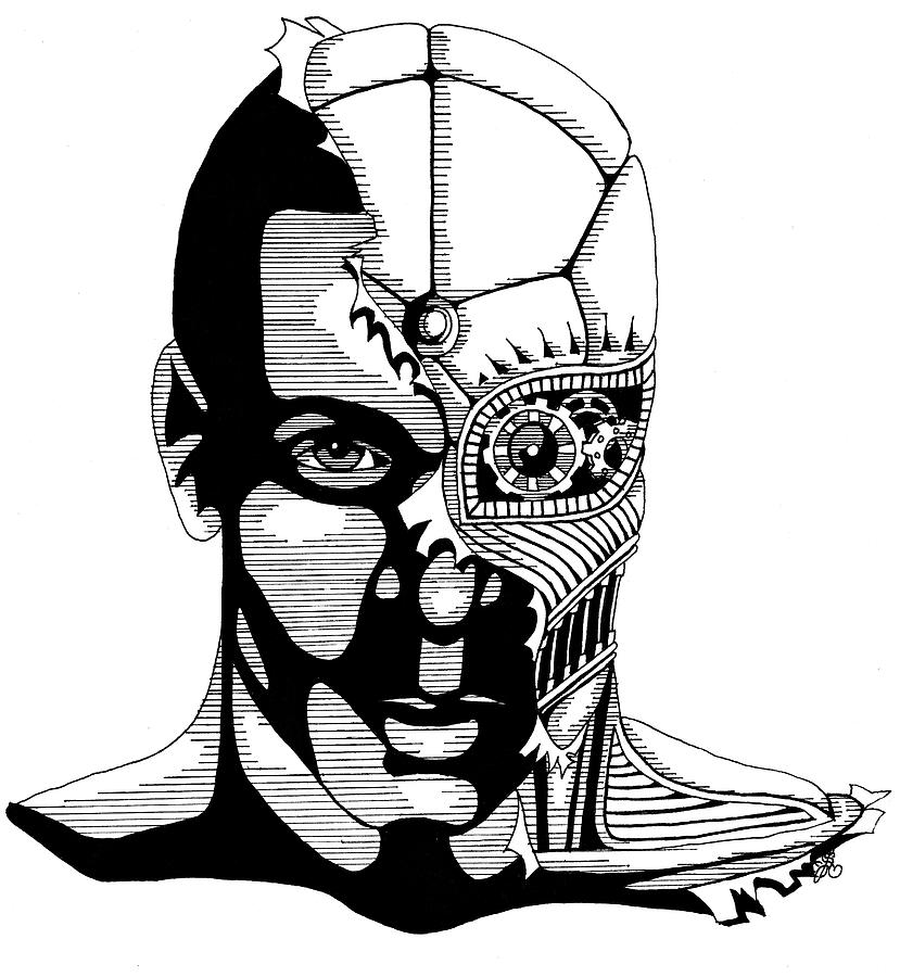 Syl Cyborg Drawing by Scarlett Royale