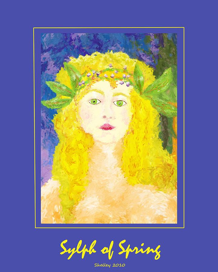 Sylph of Spring Poster Painting by Shelley Bain
