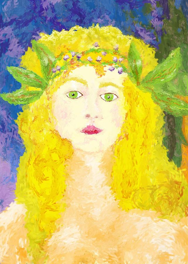 Sylph of Spring Painting by Shelley Bain