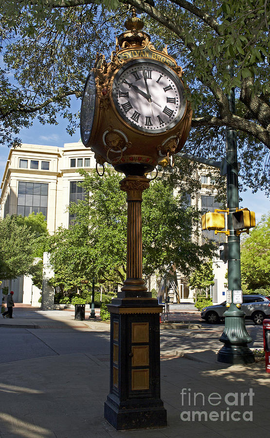 Sylvan Bros. Town Clock Photograph by Skip Willits
