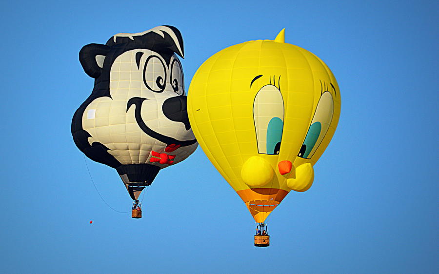 Sylvester and Tweety Balloons Photograph by AJ Schibig