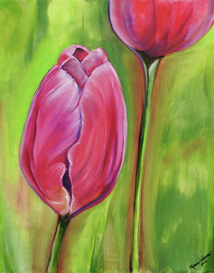 Sylvie's Tulips Painting by Melanie Wadman - Fine Art America