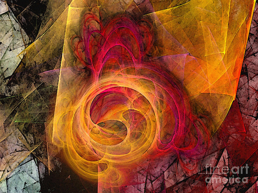 Symbiosis Abstract Art Digital Art by Karin Kuhlmann