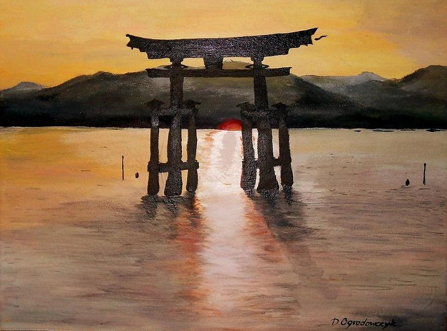 Symbol Of Japan Painting By Dorota Ogrodowczyk - Fine Art America