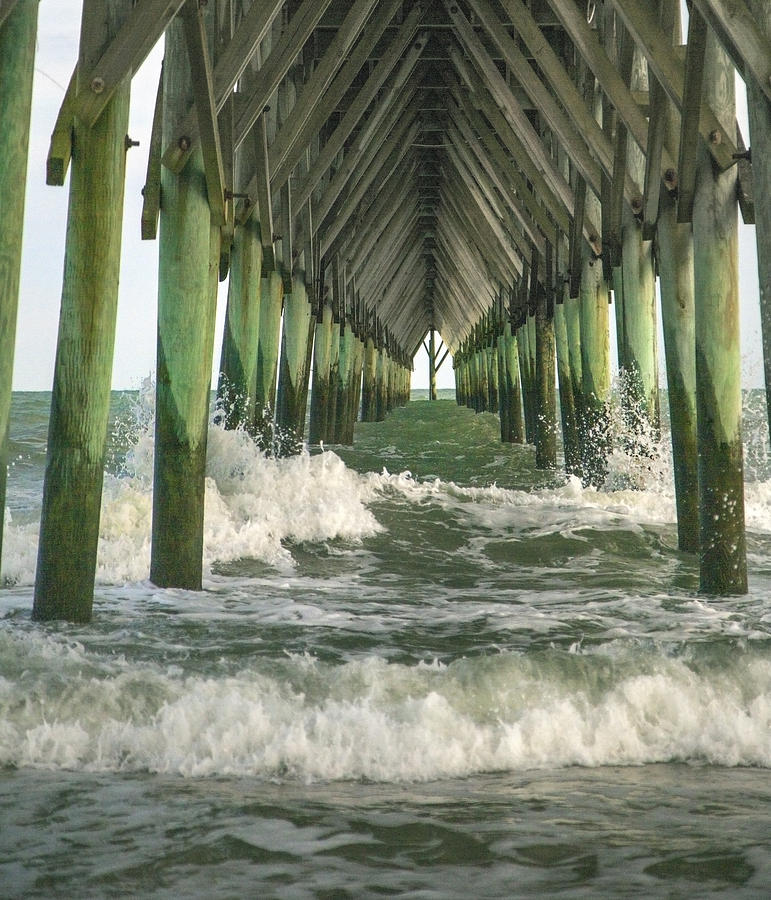 Pier Photograph - Symbolic Surf City Pier by Betsy Knapp