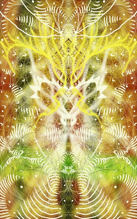 Spring Digital Art - Symmetry springing to life by Michael African Visions