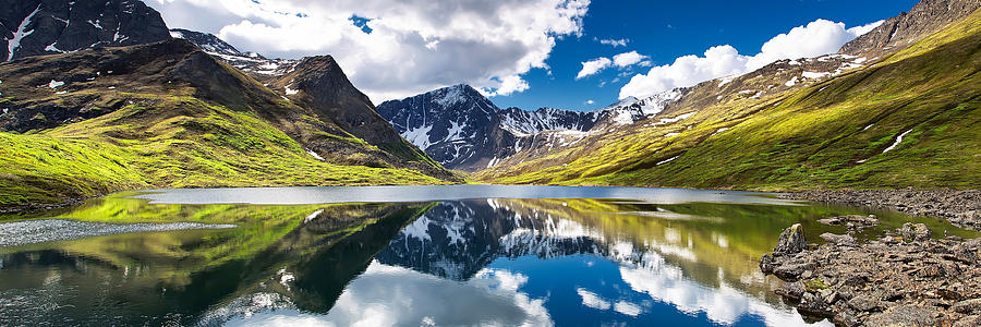 Mountain Photograph - Symphony Lake  by Ed Boudreau