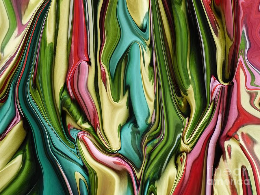 Abstract Digital Art - Symphony Of Color by Florene Welebny