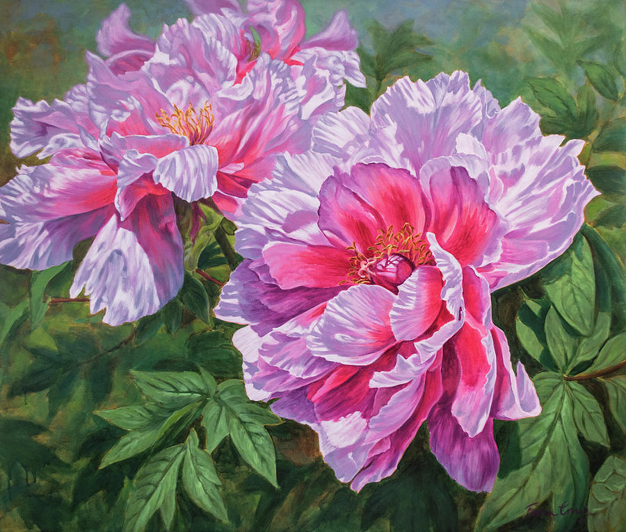 Flower Painting - Symphony of Peonies 5 by Fiona Craig