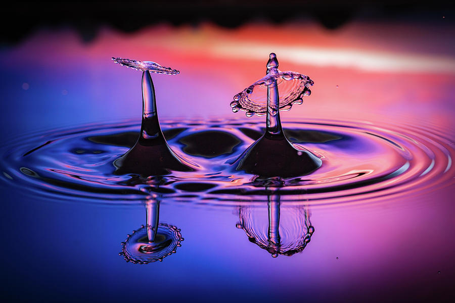 Synchronized Liquid Art Photograph