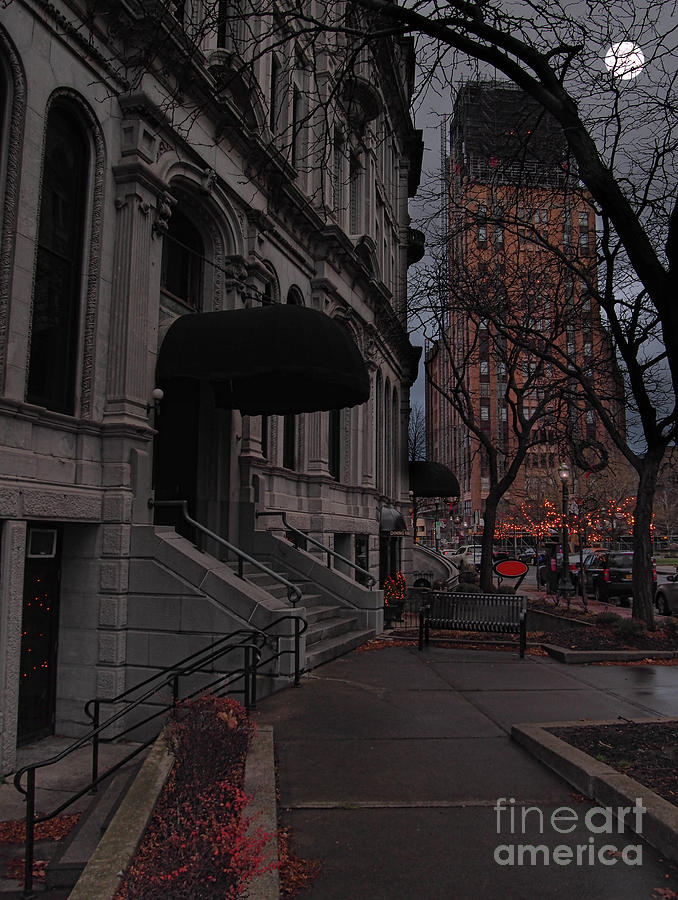 Hanover Square Photograph - Syracuse At Night by Debra Millet Hanover Square Photograph - Syracuse At Night by Debra Millet