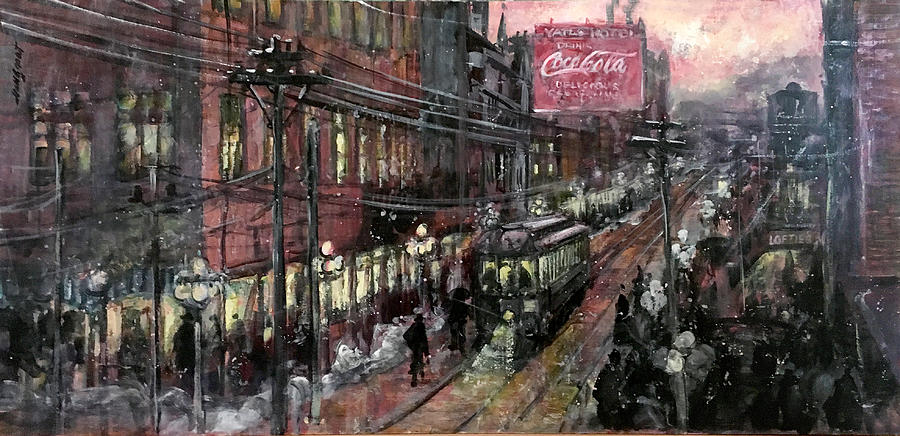 Syracuse New York Historical Painting by Hall Groat Sr