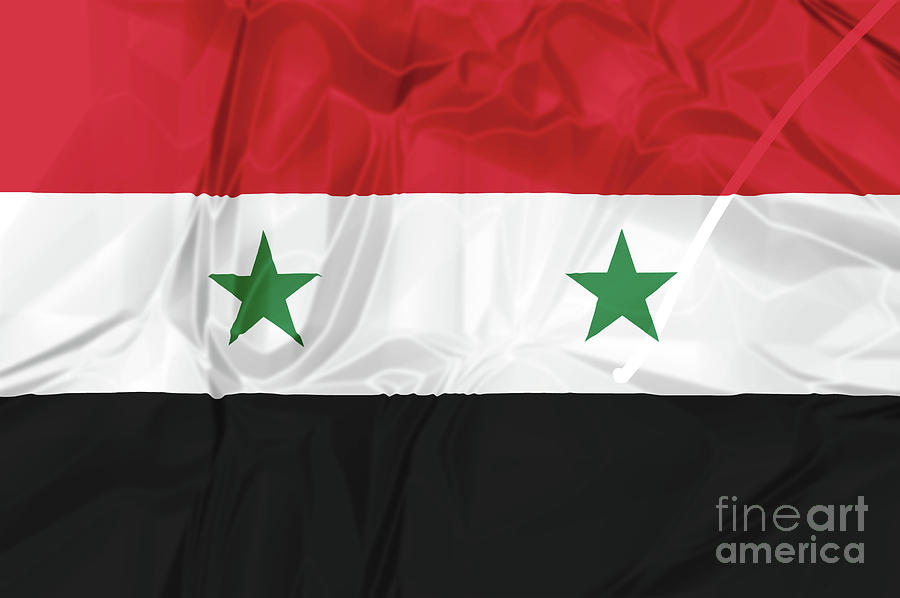 Syria National Flag Photograph by Benny Marty