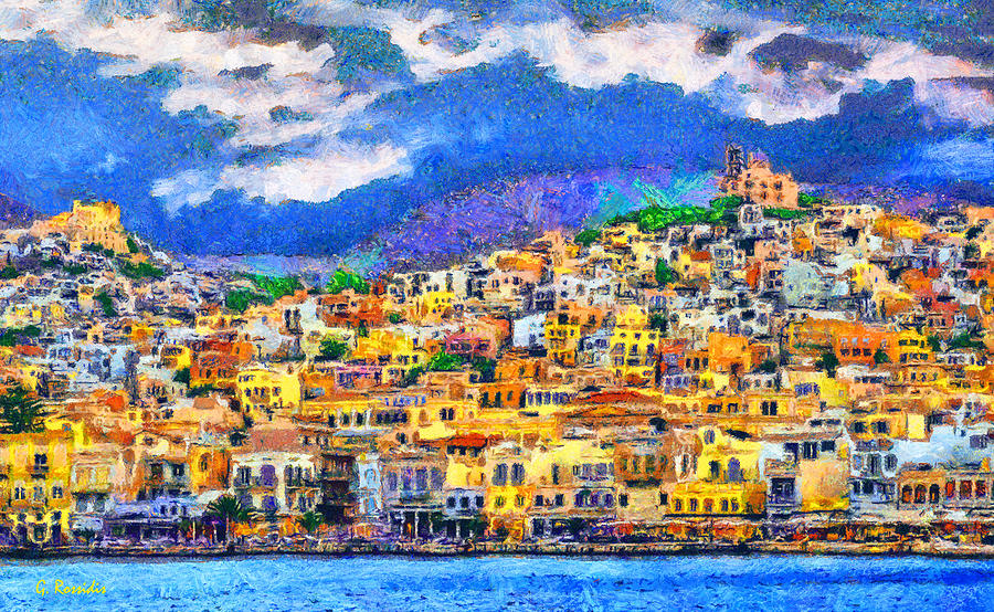 Syros Painting by George Rossidis