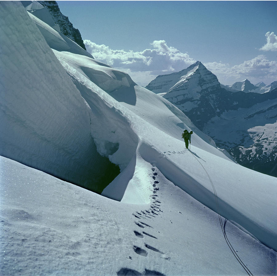 T-202410 Fred Beckey High on Berg Glacier Photograph by Ed Cooper Photography