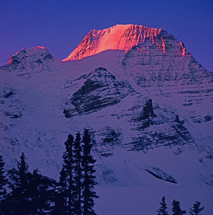 T-402403-B Winter Mt. Robson Sunrise Photograph by Ed Cooper Photography