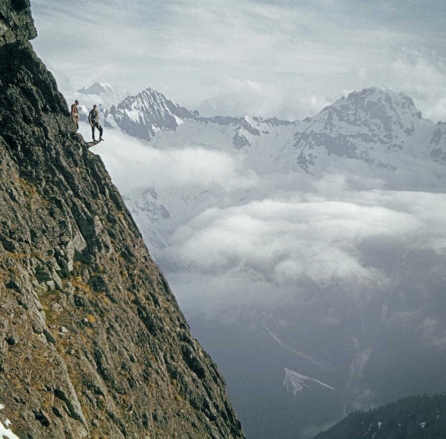 T-404101 Climbers on Sleese Mountain Photograph by Ed Cooper Photography