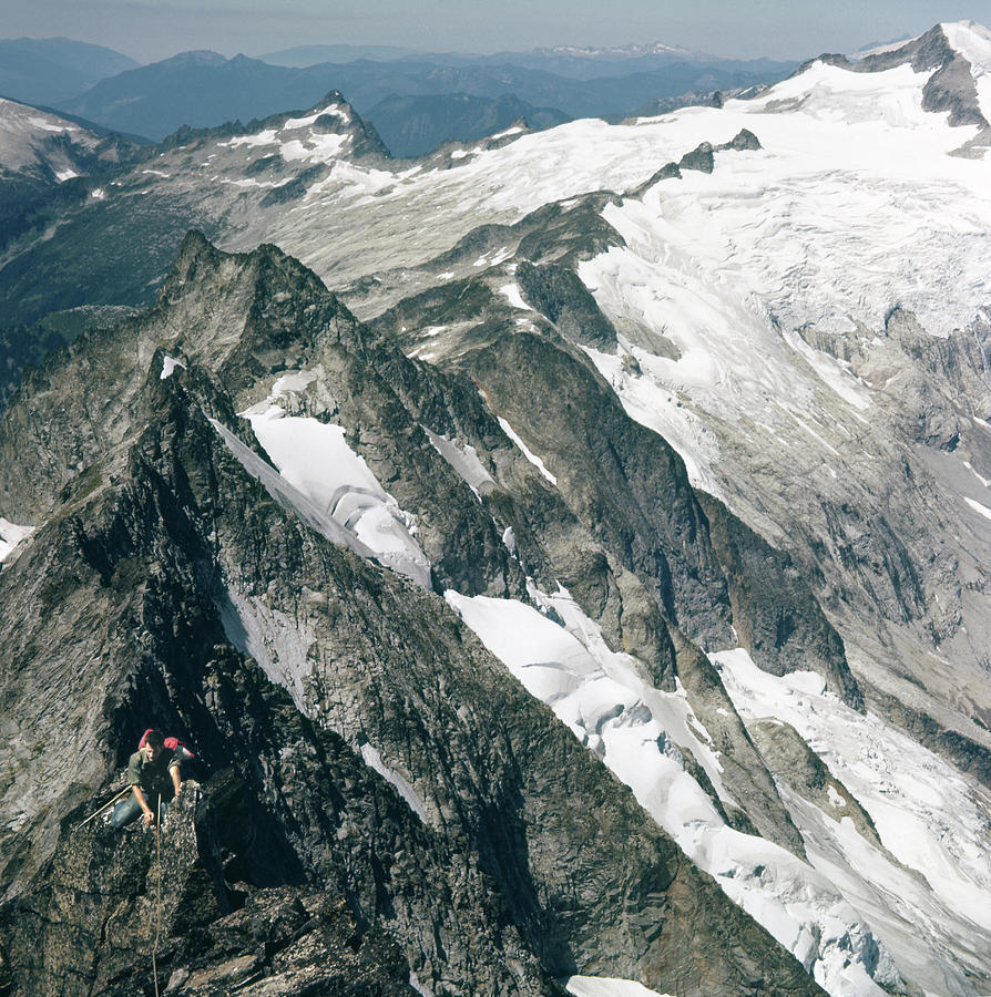 T-504406-C Walt Sellers on Torment Forbidden Traverse Photograph by Ed Cooper Photography